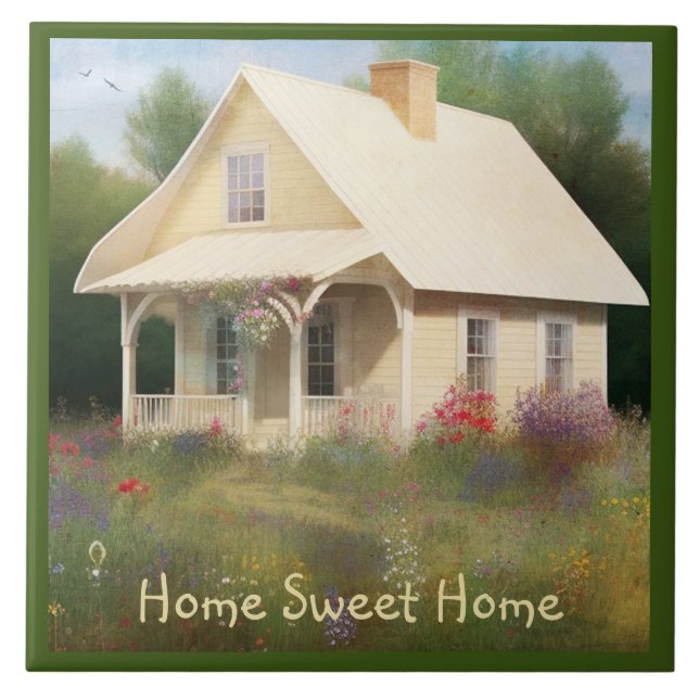 White House Housewarming Ceramic Tile (Front)