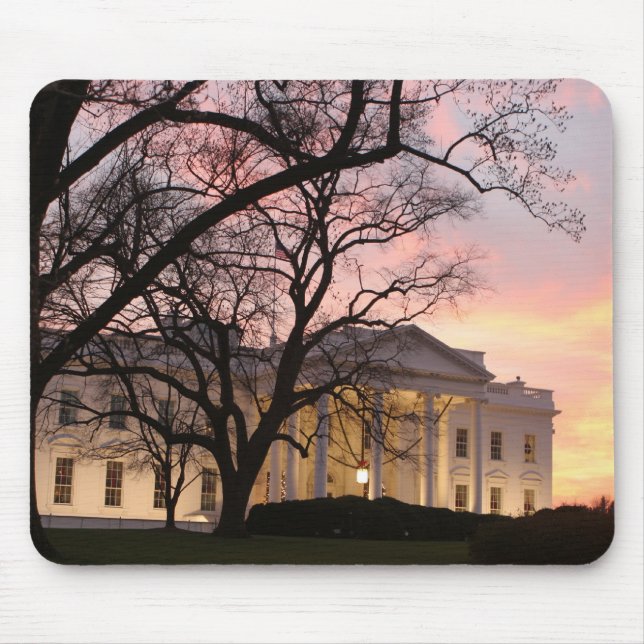White House Night Scene Mouse Pad (Front)