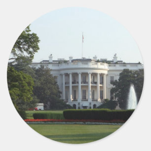 White House Photo Classic Round Sticker