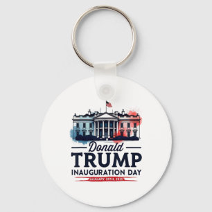White House President Donald Trump Inauguration 20 Key Ring