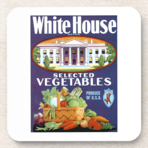 White House Selected Vegetables Coaster