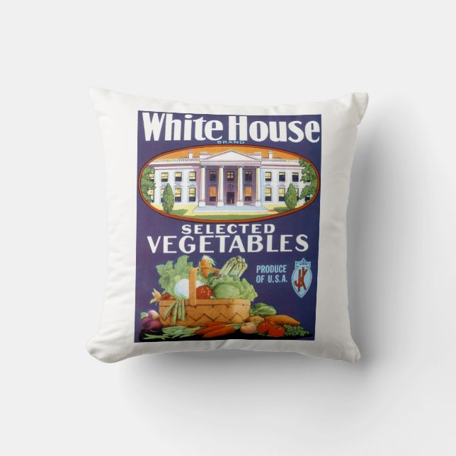 White House Selected Vegetables Cushion (Front)