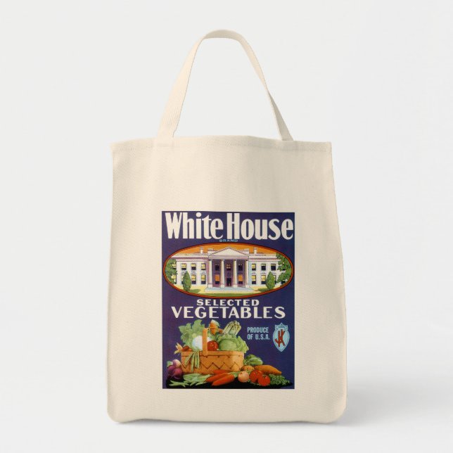 White House Selected Vegetables Tote Bag (Front)
