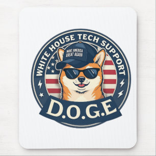 White House Tech Support Doge Mouse Pad