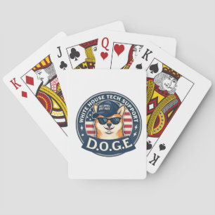 White House Tech Support Doge Playing Cards