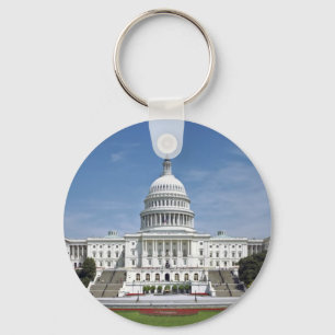 White House US Capitol Building Washington DC Key Ring