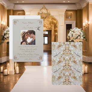White Hummingbird Collection Portrait Invitation