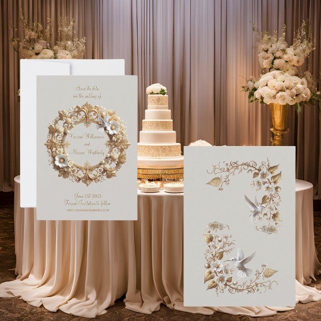 White Hummingbird Collection Round Formal  (Creator Uploaded)