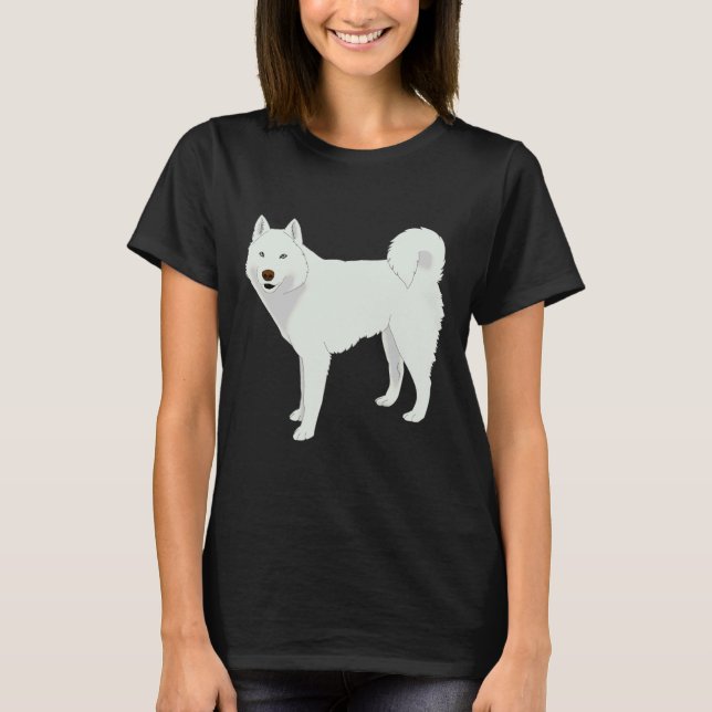 White Husky 35 T-Shirt (Front)