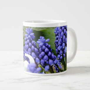 White Hyacinth N Purple Muscari Speciality Mugs