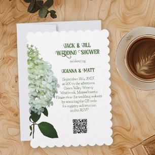 White Hydrangea Botanical Wedding Shower