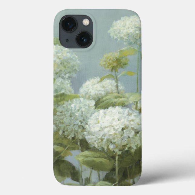 White Hydrangea Garden Case-Mate iPhone Case (Back)