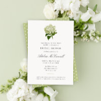 White Hydrangea Grand Millennial Bridal Shower