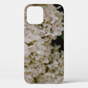 WHITE HYDRANGEAS IN BLOOM iPhone 12 CASE