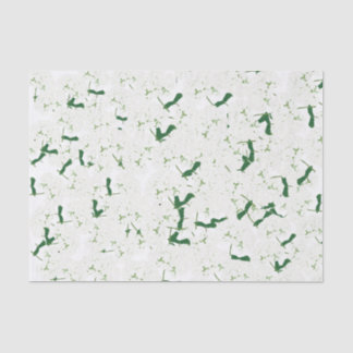 White hydrangeas tissue paper