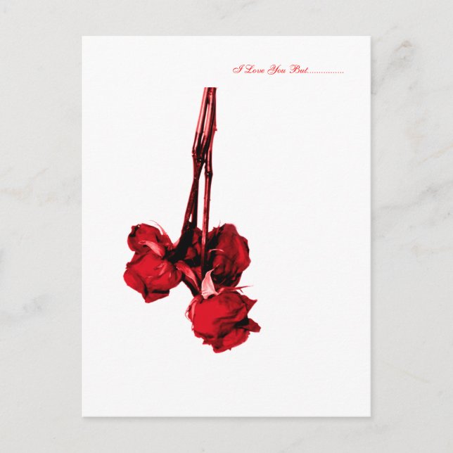 white, I Love You But................ Postcard (Front)