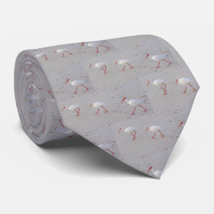 White Ibis on the Beach Tie