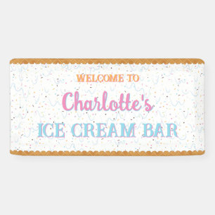 White Ice Cream Banner