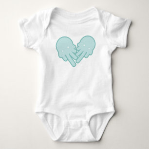 white IceCream-Ghost Baby Bodysuit