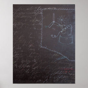 White Ideas and Blackboards 1 Poster