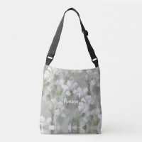 White Impressionist Botanical Art with Name