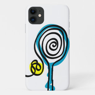 White iPhone case cover with tennis design