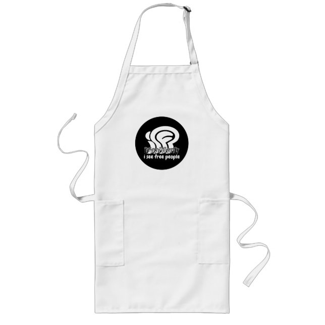 white isfp I See Free People Freedom Raised Fists Long Apron (Front)
