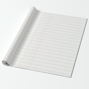 White & Ivory Harlequin Diamonds Wrapping Paper