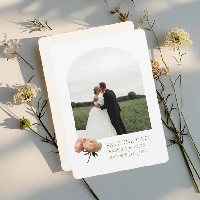 White & Ivory | Modern Olive Green Rose  Invitation (Creator Uploaded)