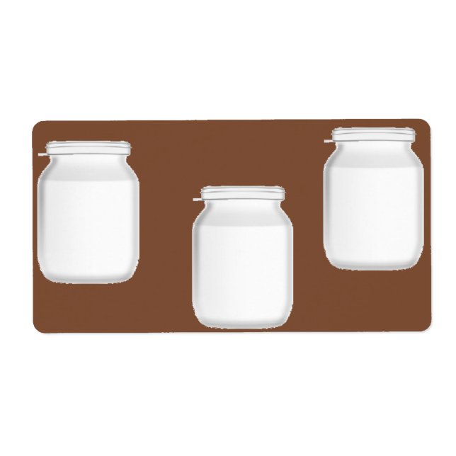 White jars on brown (Front)