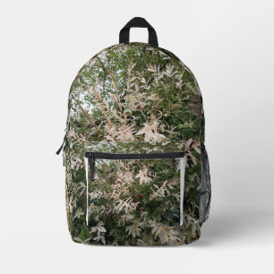 White Jasmine Floral Backpack