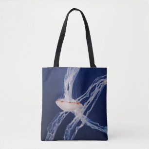 WHITE JELLY FISH TOTE BAG
