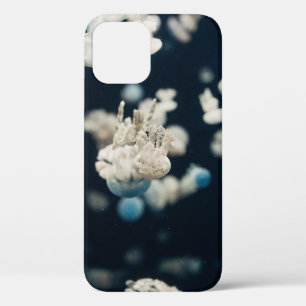 WHITE JELLYFISH UNDERWATER PHOTO iPhone 12 CASE