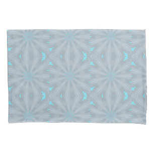 White kaleidoscope design on duvet cover
