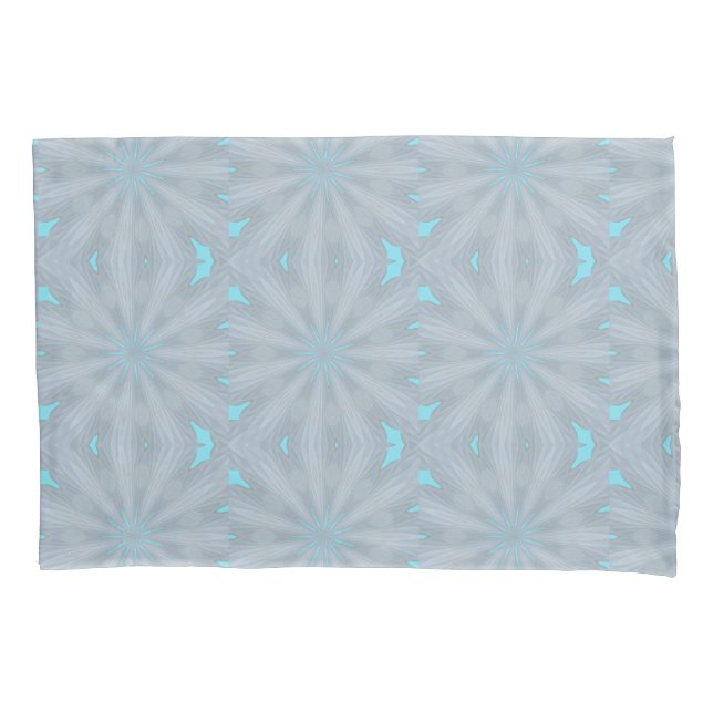 White kaleidoscope design on duvet cover (Front)