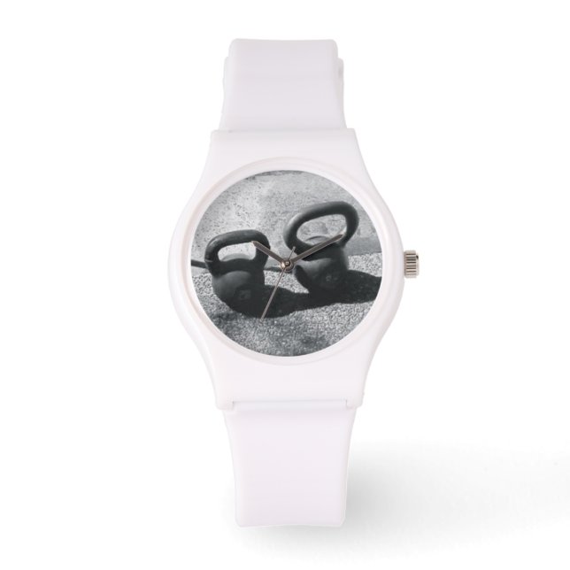 White Kettlebell Watch (Front)