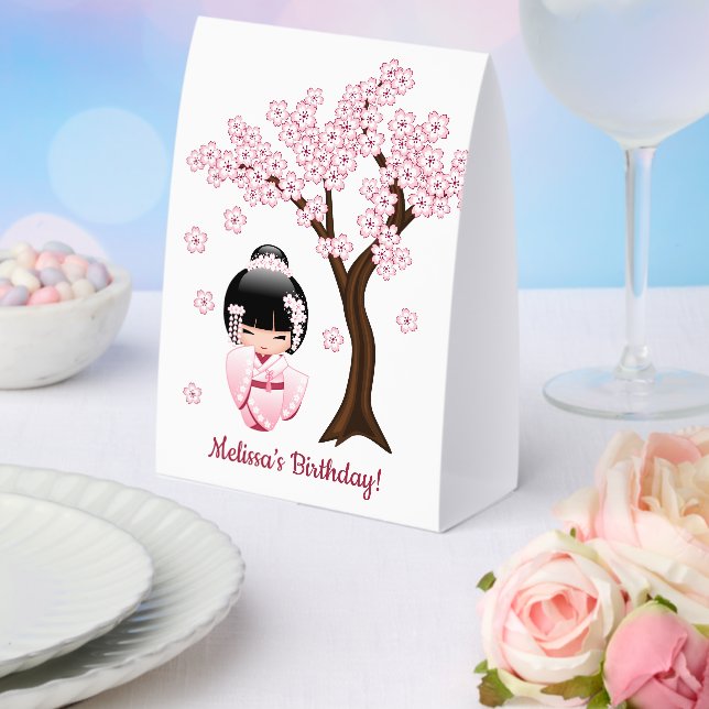 White Kimono Kokeshi Doll Cute Geisha Girl (Insitu(Wedding))