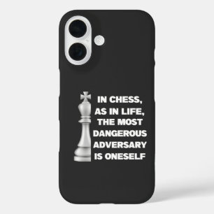 White King Chess Piece Wisdom Power Strategy iPhone 16 Case