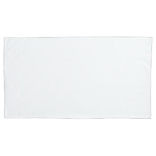 White King Size Pillow Case Pair