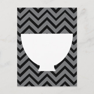 White-Kitchen - bowl on chevron. Postcard