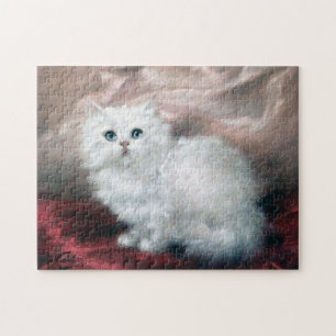 White Kitten, Carl Kahler Jigsaw Puzzle