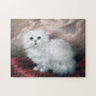 White Kitten, Carl Kahler Jigsaw Puzzle