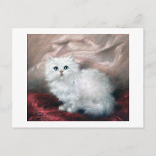 White Kitten, Carl Kahler Postcard