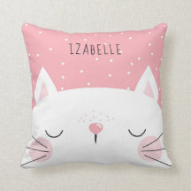 White Kitten - Nursery Decor - Name
