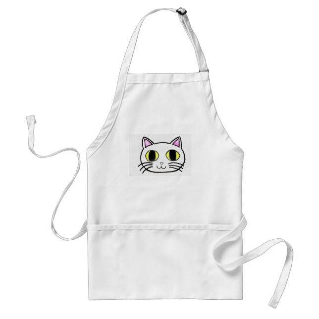 White Kitty Apron (Front)
