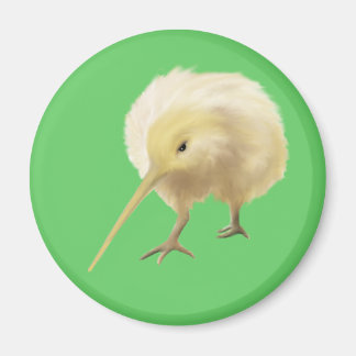 White kiwi bird Magnet