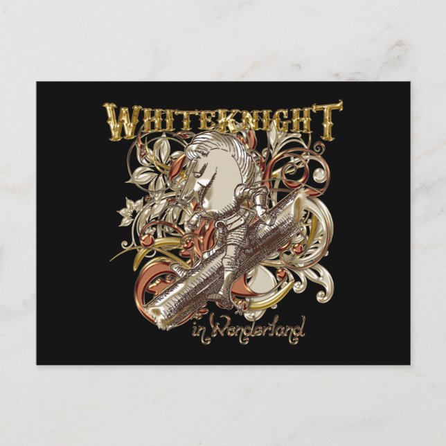 White Knight Carnivale Style (Gold Version) Postcard (Front)