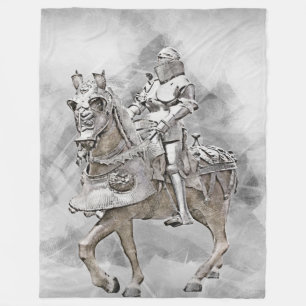 WHITE KNIGHT FLEECE BLANKET