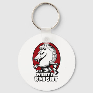 White Knight Logo Red Key Ring
