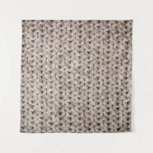 White knitting wool texture background. tapestry